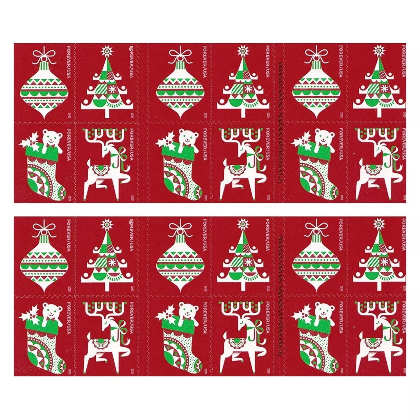 Holiday Delights Festive Label Collection for Christmas Wedding and Seasonal Celebrations 100pcs/Pack (20pcs/Booklet)