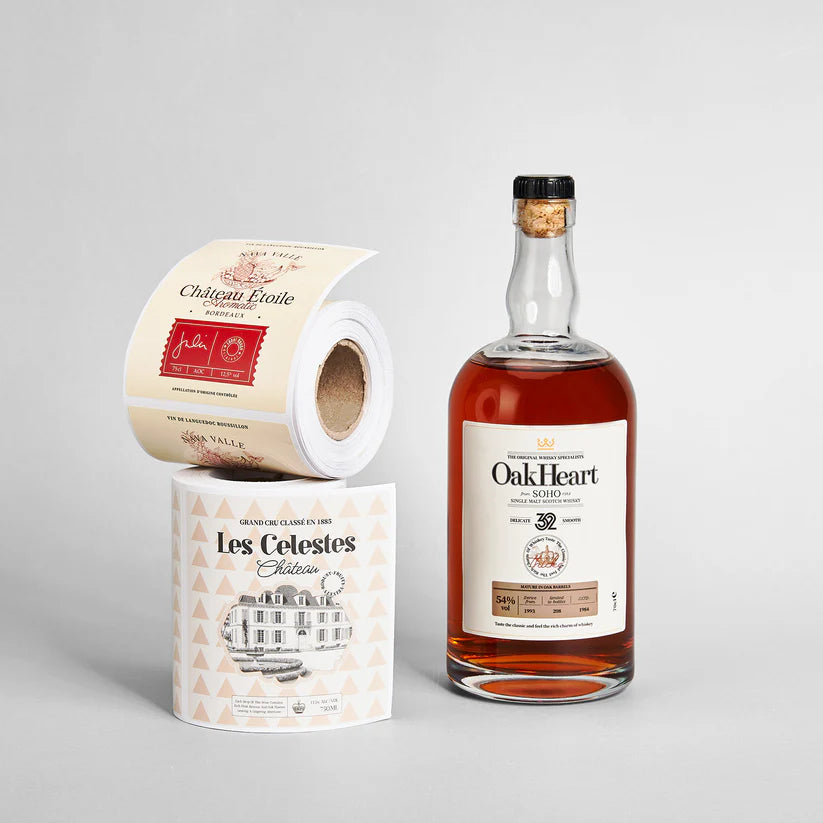 Custom Wine Labels – Personalized Waterproof Vinyl Stickers for Bottles, Weddings, Parties & Gifts, 20 label counts, 2 image