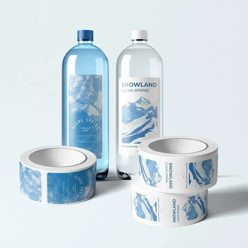 Custom Bottle Labels – Personalized Waterproof Stickers for Water, Juice, Wine & Beverage Bottles