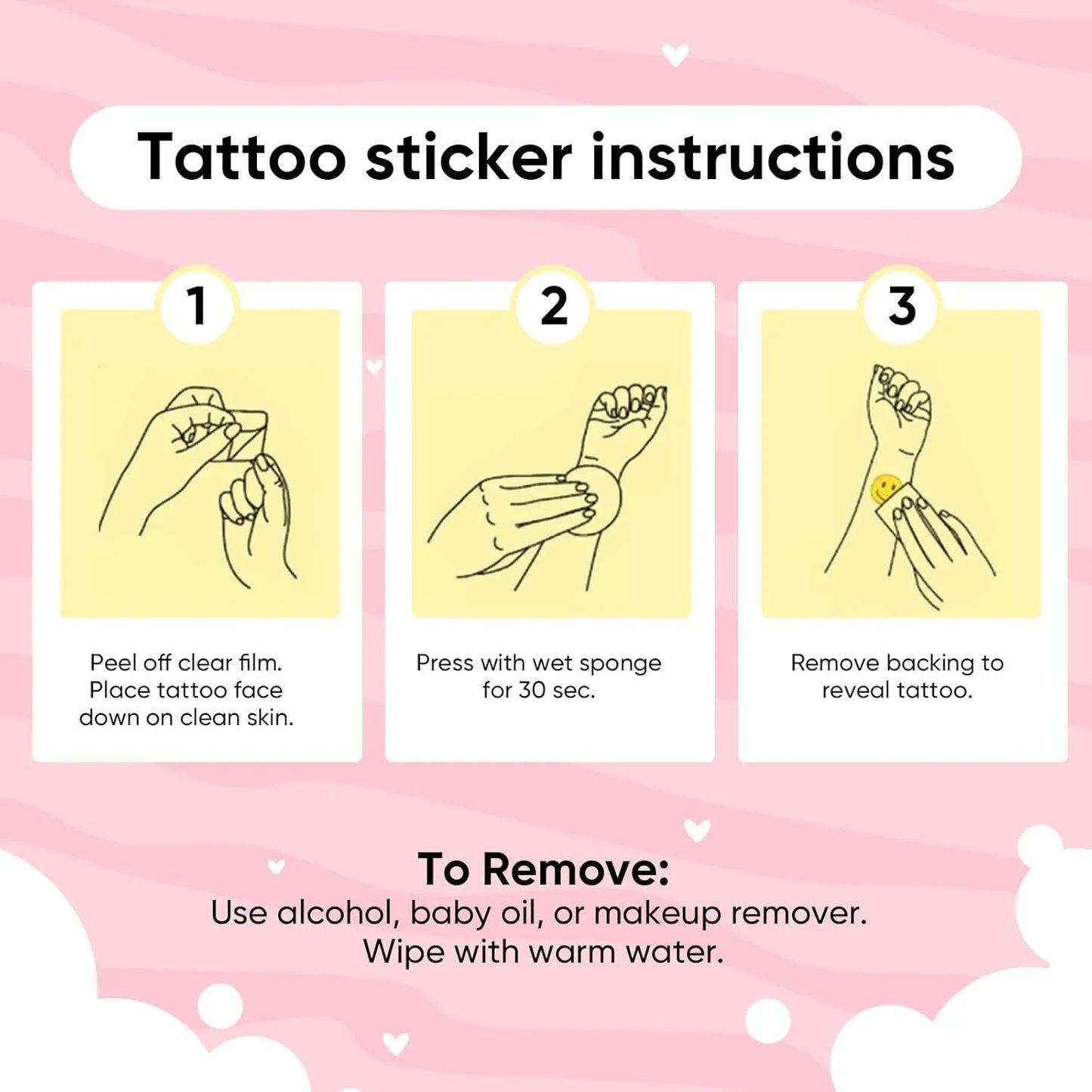 50pcs Custom Temporary Tattoos – Personalized Photo & Name Tattoos for Kids & Adults, Birthday & Party Favors