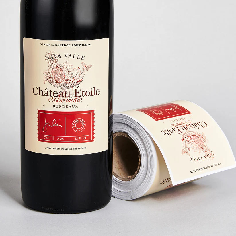 Custom Wine Labels – Personalized Waterproof Vinyl Stickers for Bottles, Weddings, Parties & Gifts, 20 label counts, 2 image