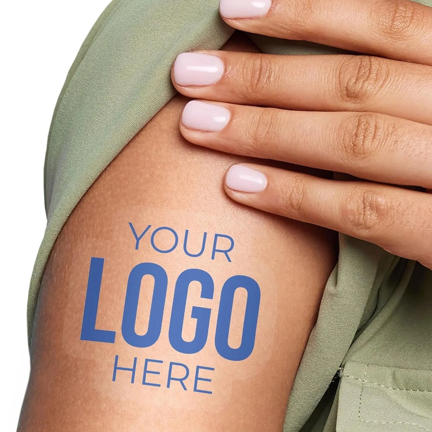 Big Dot of Happiness – Custom Logo Temporary Tattoos, Personalized Photo Set of 24 (1 Image) for Parties