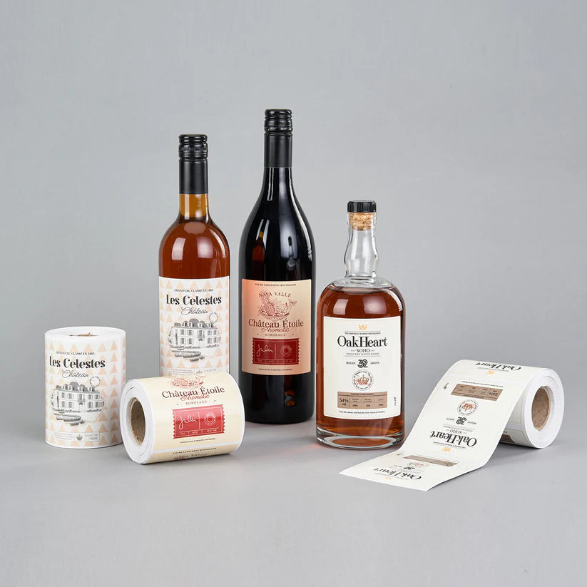 Custom Wine Labels – Personalized Waterproof Vinyl Stickers for Bottles, Weddings, Parties & Gifts, 20 label counts, 2 image