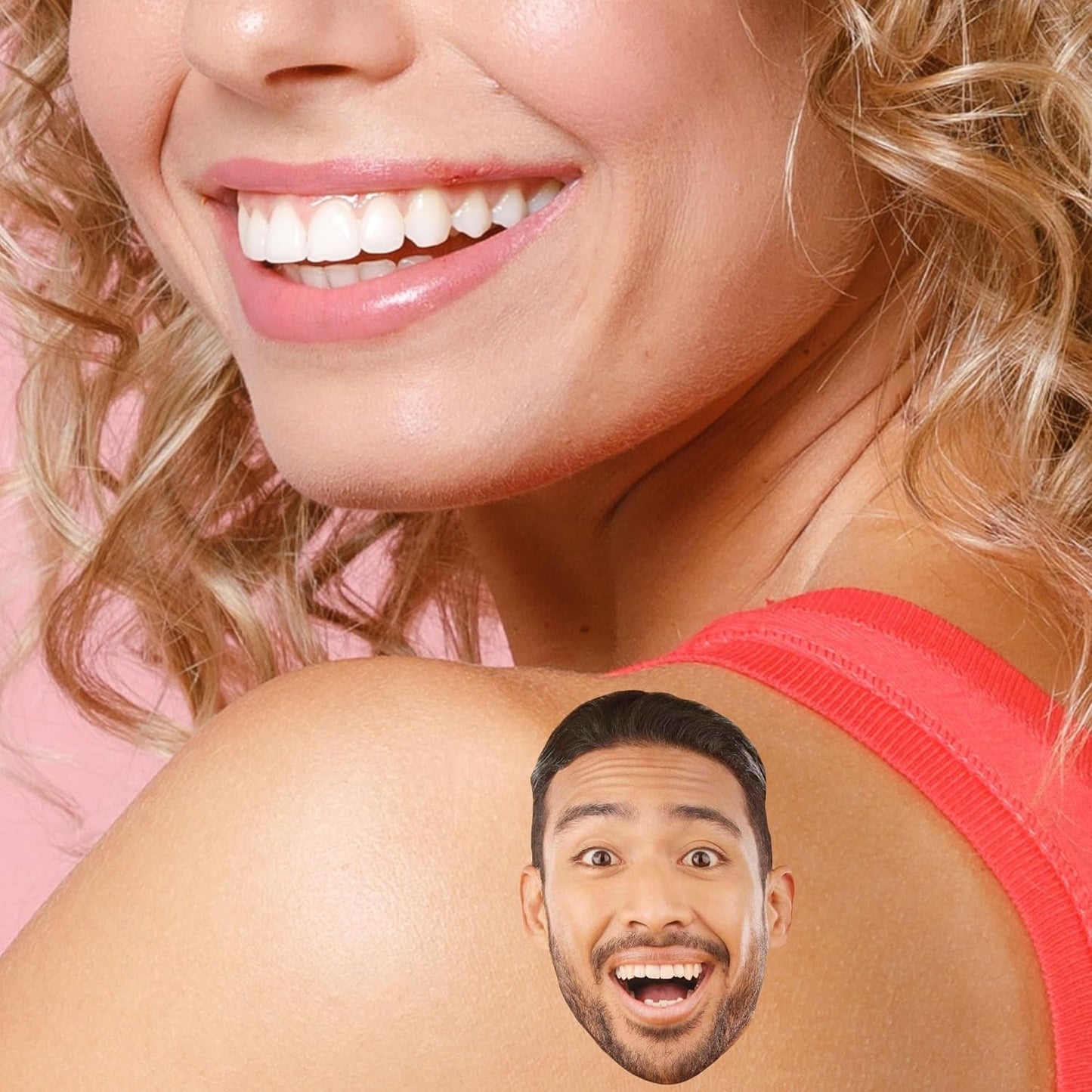 Personalized Face Temporary Tattoos – 3pcs, Waterproof & Skin-Safe Party Favors